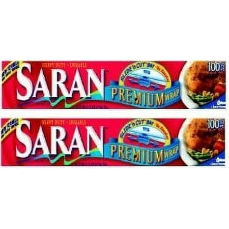 Saran Premium Plastic Wrap, 100 Sq Ft