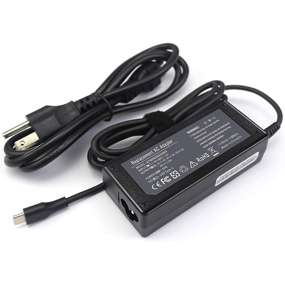 65W 45W USB-C Charger Fit for HP ProBook 440 G11, 445 G11, 450 G10, 460 G11 Laptop Power Adapter Supply Cord