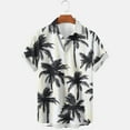 thumbnail image 2 of ZhuoLiL Shirts for Men Big and Tall 3Xl Mens Shirts 3Xl Men's Casual Shirt Short Sleeve Vintage Bowling Shirt Cuba Beach Summer Shirts Button Up Shirt, 2 of 3