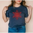 thumbnail image 5 of SNOWFLAKE GLITTER Graphic Plus Short sleeve T-Shirt, 5 of 6