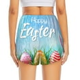 thumbnail image 4 of Goofa Happy Easter Printed Women 2 in 1 Running Shorts,Quick Dry Athletic Workout Shorts,High Waisted Athletic Shorts with Liner Pockets-XX-Large, 4 of 9