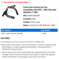 thumbnail image 2 of Front Lower Control Arm Set - Compatible with 2005 - 2006 Chevy Uplander LT AWD, 2 of 2