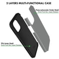 thumbnail image 4 of iPhone 13 PRO Max 2021 6.7 inch A2643 A2484 A2641 A2644 A2645 Protective Reinforced Shockproof Corner TPU Case with Matte Finish Back - Grey, 4 of 5