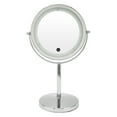 thumbnail image 4 of Keenso Double Sided Round LED Makeup Mirror,Lighted Magnifying Makeup Mirror,LED Light Makeup Mirror Round Double Sided 1X 7X Magnifying Mirror Standing Mirror For Home Bathroom, 4 of 8