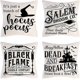 thumbnail image 2 of Halloween Decor Throw Pillow Covers Set of 4 Halloween Decorations Hocus Pocus Farmhouse Saying Fall Pillow Covers 18 x 18 Inches for Home Couch, 2 of 5