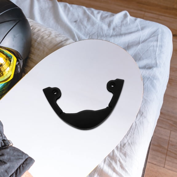 RENACLIPY 1Pair Black Skateboard Edge Protector with Shock Absorbing Snowboard Deck Guard