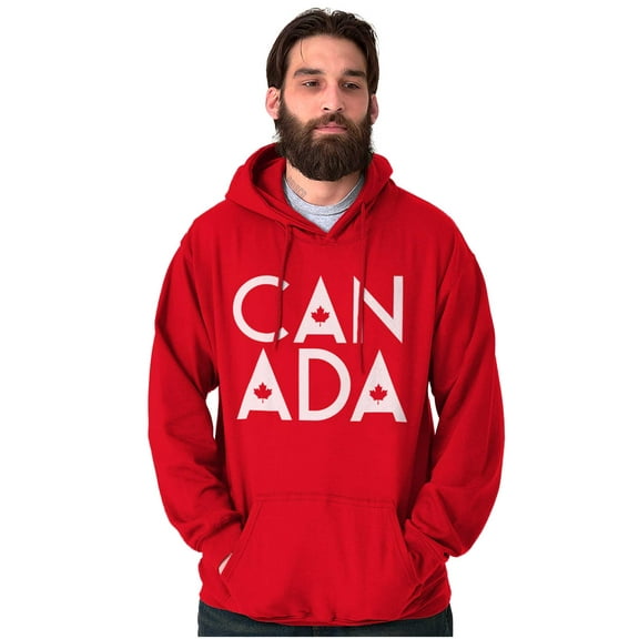 Canada Maple Leaf Flag Patriotic Hoodie Sweatshirt Women Men Brisco Brands S
