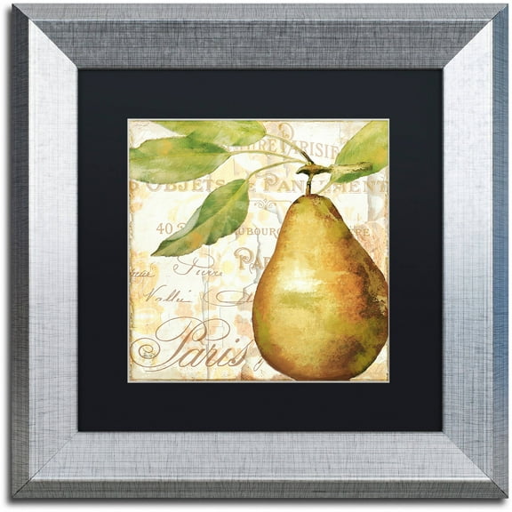 Trademark Fine Art "Cafe d?Or VI" Canvas Art by Color Bakery Black Matte, Silver Frame