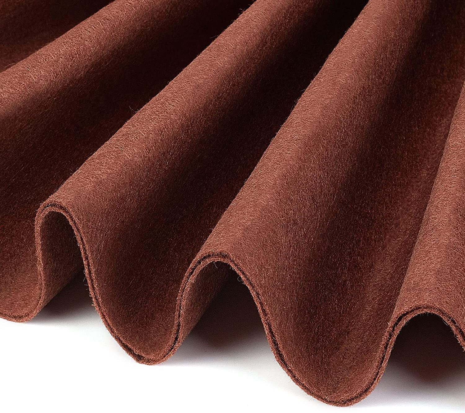 10FT 15.75 Inch Wide Dark Brown Felt Fabric Sheet Nonwoven Felt