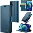 thumbnail image 1 of Funda tipo cartera iPhone 12/12 Pro con cierre magnético, RFID, tarjetero, soporte, carga inalámbrica, 1 of 5