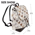 thumbnail image 2 of Disketp Various Chicken Mochila de Cuero para Mujer, Bolso de Espalda Antirrobo con Estilo para Viaje, Trabajo y Uso Diario, 2 of 4