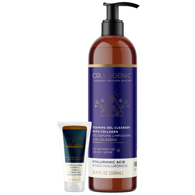 Kit Limpia e Hidrata Collagenic Crema Contorno de Ojos y Gel Limpiador Facial