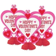 Mini Heart Happy Valentine's Day Decorations, 3 count