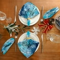 thumbnail image 4 of GZHJMY Floral and Dragonfly Cloth Napkins Washable Reusable Polyester Dinner Napkins 20 x 20 Inch for Home Weddings Parties Holiday Table Napkins Set of 6, 4 of 6