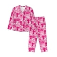 thumbnail image 1 of Balery Poodle Dog Conjunto de Pijama con Estampado para Mujer, Conjunto de Dos Piezas con Manga Larga, Ropa de Dormir Suave con Bolsillos, Pijamas Cómodos-Small, 1 of 7