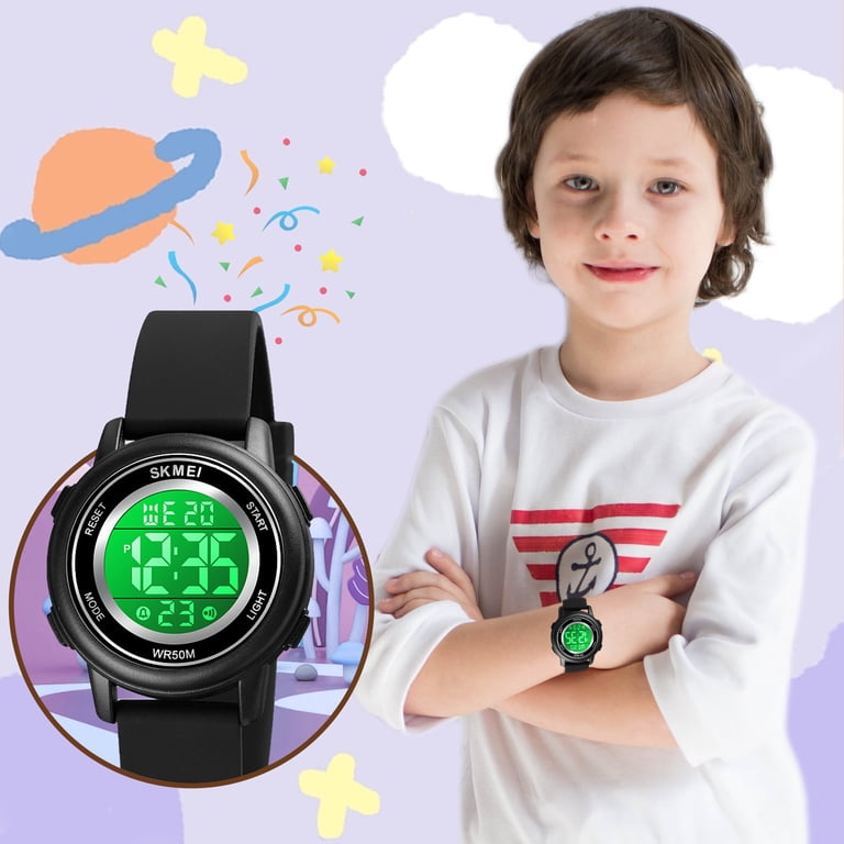 SKMEI Kids Digital Sport Watch, Black photo 4