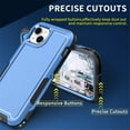 thumbnail image 5 of Allytech iPhone 14 Plus Cover, iPhone 14+ Case Cover, Heavy Duty Drop Protection Full Body Rugged Shockproof 3-Layer Military Protective Durable Case Cover for Apple iPhone 14 Plus 6.7" 2022, Blue, 5 of 8