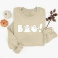 thumbnail image 4 of Womens Sweatshirts Halloween Printed Round Neck Long Sleeved Sweatshirts,Tops for Women Beige, 4 of 4