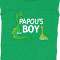 thumbnail image 4 of Inktastic Papou's Boy Grandson Dinosaur Boys Baby Bodysuit, 4 of 5