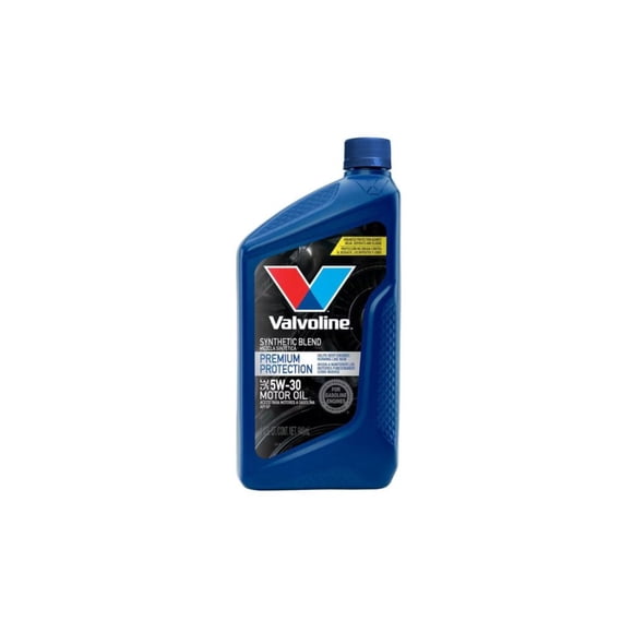Aceite de motor Valvoline Premium Protection SAE 5W30 Mezcla Sintética para motor a Gasolina, envase de 946 ml