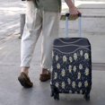 thumbnail image 3 of Dark Blue Daisy Flower Pattern Luggage Cover Fashion Suitcase Cover Baggage Covers Fit 25-28 Inch Luggage (Go Travel), 3 of 5