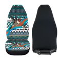 thumbnail image 4 of ZIATUBLE Hummingbird Front Auto Seat Cover Aztec Southwest High Back Design Front Seats Only Pack of 2 Universal Fit Cars SUV Trucks Seat Protector Auto Interior Accessories for Women, 4 of 7