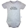 thumbnail image 1 of My Parents Did Not Practice Social Distancing Funny Rompers For Babies, Newborn Baby Unisex Bodysuits, Infant Jumpsuits, Toddler 0-24 Months Kids One-Piece Oufits (Gray, 12-18 Months), 1 of 4