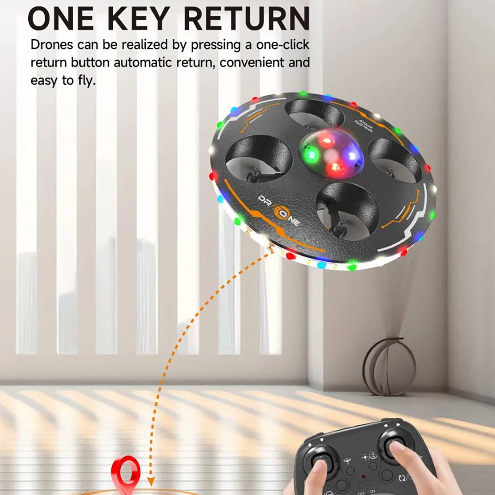 FANSHAYTTT UFO Induction Remote Control Flying Saucer Toy