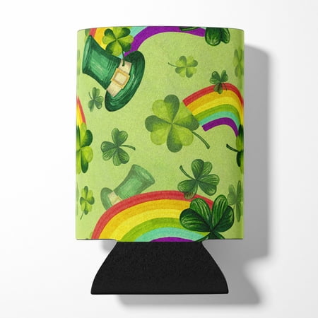 

Carolines Treasures BB7560CC Watercolor St Patricks Day Lucky Leprechan Can or Bottle Hugger Can Hugger multicolor