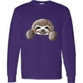 thumbnail image 3 of Inktastic Kiniart Sloth Long Sleeve T-Shirt, 3 of 5