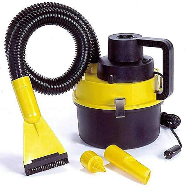 Aspiradora Koolatron de 12 voltios para seco y húmedo: aspiradora de mano para autos con accesorios y succión potente, diseño compacto y portátil, ideal para limpiar vehículos, camiones, alfombras, p