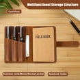 thumbnail image 5 of HNYG Leather Field Notes Cover for 3.5" x 5.5" Notebooks, Journal Cover for Moleskine Cahier, Leather Notebook Cover with Pen Holder, 5 of 8