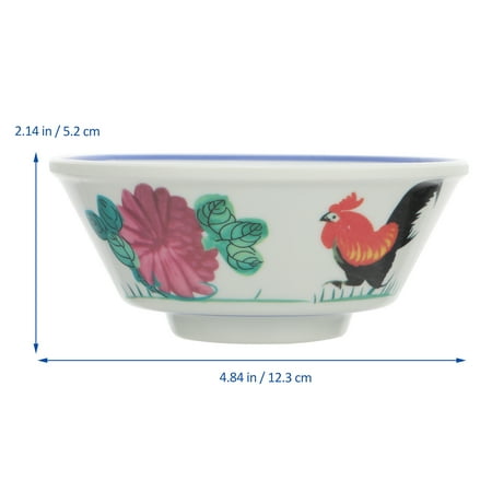

Food Bowl 1Pc Vintage Rice Bowl Farmhouse Soup Bowl Creative Restaurant Food Serving Bowl