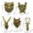 thumbnail image 4 of Pared Con Formas De Animales, Escultura De Resina, Calcomanía Para El Hogar, Ampliamente Aplicable, Decoración De Oficina, Artesanía Retro, Adorno Para El Hogar Sweethay HA043874-03, 4 of 6