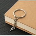 thumbnail image 2 of 50 Pcs 1 Inch/25mm Split Keyrings with Chain Silver Keychain Ring, Key Chains Rings Parts with Open Jump Ring and Connector, 2 of 6