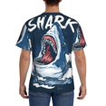 thumbnail image 2 of Rocae Shark for Men's Moisture-Wicking Crew Tee - T-Shirt for Sports, Outdoor Activities, and Casual Wear3X-Large, 2 of 9