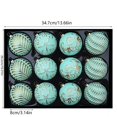 thumbnail image 6 of European Style Christmas Ball Ornaments, 8 cm Textured Baubles in Gift Box, Multicolor Xmas Hanging Decorations for Tree and Home - Mint Green, 6 of 6