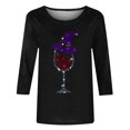 thumbnail image 5 of Sentmoon Chemise d'Halloween Femme Manches Longues Surdimensionnées Col Rond Chandails en Molleton Amples avec Imprimé Vêtements d'Automne pour Femmes Mode Urbaine Hiver pour Tissu Confortable et Respirant m, 5 of 5