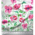 thumbnail image 3 of oneOone Viscose Chiffon Fabric Leaves & Flower Panel Printed Craft Fabric BTY 42 Inch Wide, 3 of 3
