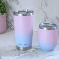 thumbnail image 5 of Stainless Steel Tumbler with Lid and Straw - Cotton Candy by Chillout Life for Unisex - 20 oz Tumbler, 5 of 7