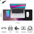 thumbnail image 4 of Non-Slip, Large Desk Mouse Pad with Stitched Edges - Vibrant Galaxy Design (31.5x11.8in): Enhances Keyboard & Gaming Experience, 4 of 7