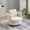 Beige, variant on 31.9"W Swivel Accent Chair,Chenille Barrel Chair Comfy Accent Sofa Chair for Living Room,360°Swivel Leisure Arm Chair Club Chair for Bedroom,Office,Black