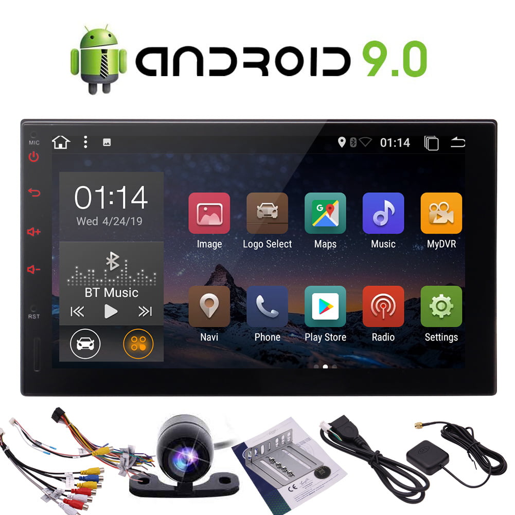 2Din 7in Android 9.0 GPS Navigation WIFI 4 Core Car Stereo MP4 Player RDS Radio
