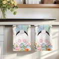 thumbnail image 7 of Easter Kitchen Towels Set of 2, Spring Watercolor Bunny Eggs Wood Grain Teal Blue Absorbent Dish Towels for Kitchen, Microfiber Hand Towel, Quick Drying Tea Towel for Cleaning Decorative Dishcloths, 7 of 7