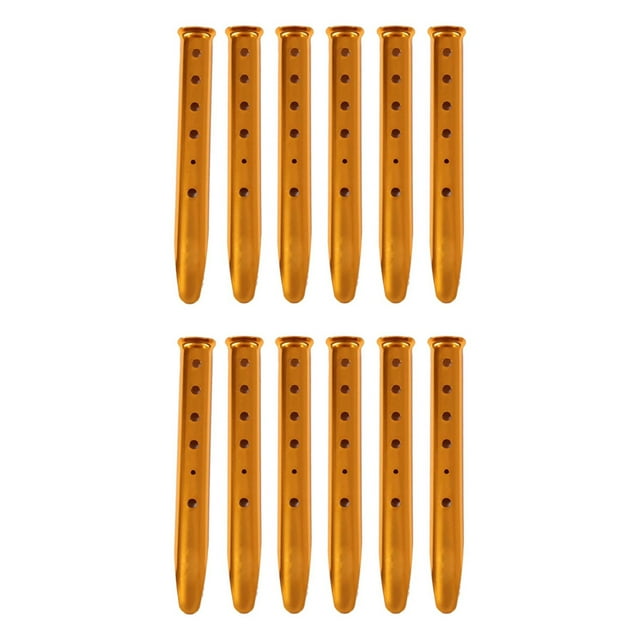 12 Piezas de Estacas para Carpas de Nieve Y Arena Clavijas de Aleación de Aluminio Clavijas En Forma de U Uñas de Tienda