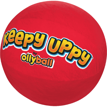 KEEPY UPPY Patented Indoor Play Ball for Soccer, Kickball and Bouncy Indoor Fun, Red, 1 Count
