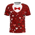 thumbnail image 1 of Tauxra T-Shirts Décontractés à Manches Courtes pour Femmes, Chandail à Col Rond Imprimé Coupe Ample, Ensemble de T-Shirts d'Été 2 Pcs pour Adultes, T-Shirt de Base Confortable pour Tous les Jours avec Couleurs Unies, 1 of 9