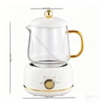 thumbnail image 6 of 600ml Health Pot, Glass Electric Kettle for Tea & Coffee, Hot Water Boiler and Wamer with Stew Pot, Temperature Control, White, 6 of 6