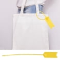 thumbnail image 3 of 100 Uds. Bridas de Cable desechables de 195mm, bridas antirrobo con cierre automático para ropa, Maleta, zapatos, etiqueta para bolsa (amarillo), 3 of 9