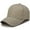 Khaki, variant on Solid Color Lightweight Baseball Cap For Men Outdoor Sun Hat Baseball Hat Adjustable And Breathable Fashion Casual Style White